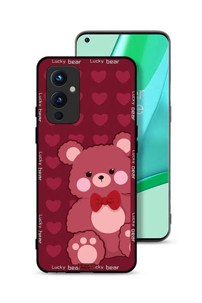 Tolwak غطاء حماية لهاتف OnePlus 9 5G بتصميم الدب المحظوظ