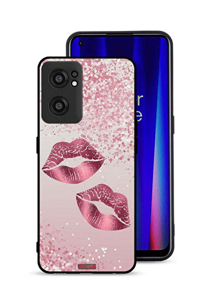 Tolwak غطاء حماية لهاتف OnePlus Nord CE 2 5G برسومات شفاه لامعة