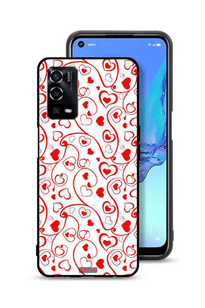 Tolwak غطاء حماية لهاتف Oppo A55 4G بنقشة قلوب