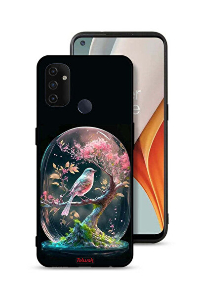 Tolwak غطاء حماية OnePlus Nord N100 بتصميم Bird In Jarr