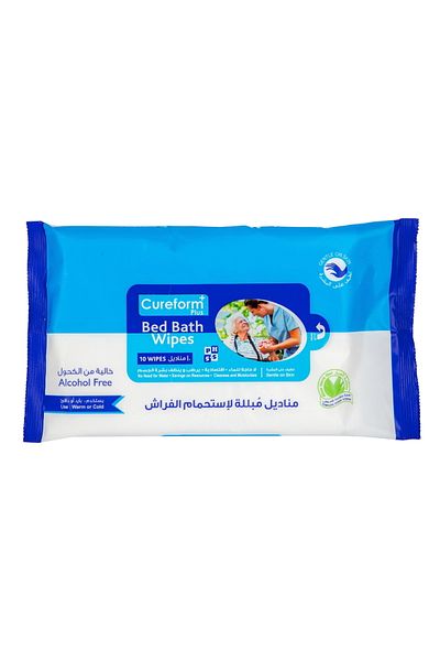 Generic Cureform Plus Bed Bath Wipes 10pcs