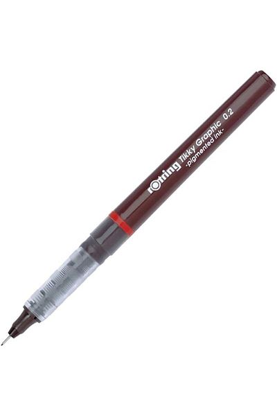Mena Rise Şirinshop Tikky Graphic Felt Tip Technical Drawing Pen, 0.2 Mm, Black Ink 1108107