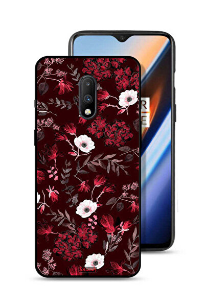 Tolwak غطاء حماية لهاتف OnePlus 7 بنقشة زهور صغيرة وأوراق استوائية