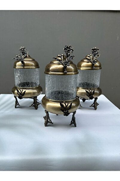 AZADE BAKIR Japongül Lüx 3’lü Antik kavanoz set