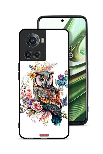 Tolwak غطاء حماية لهاتف OnePlus 10R 5G بتصميم بومة فنية تجريدية