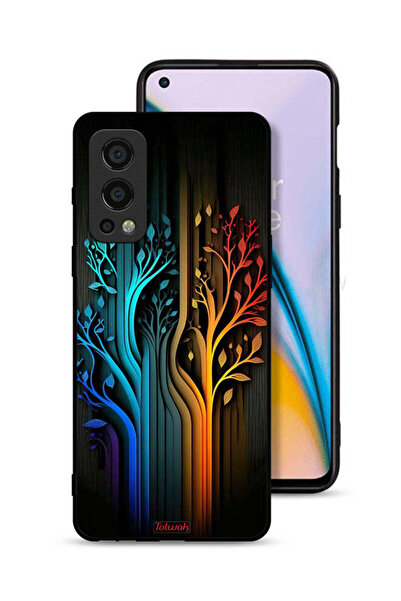 Tolwak غطاء حماية لهاتف OnePlus Nord 2 5G برسومات أوراق الشجر