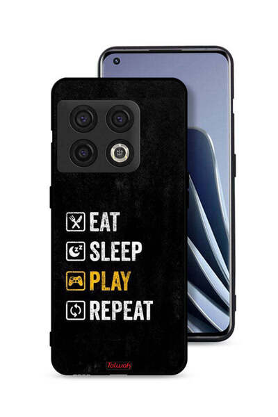 Tolwak غطاء حماية لهاتف OnePlus 10 Pro 5G، تناول الطعام، النوم، اللعب، التكرار