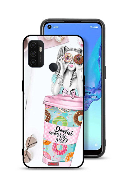Tolwak غطاء حماية Oppo A11s بتصميم فتاة دونات القلق
