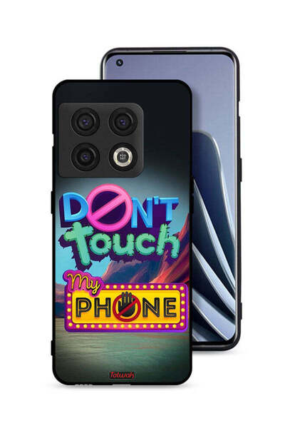 Tolwak غطاء حماية لهاتف OnePlus 10 Pro 5G مكتوب عليه "لا تلمس هاتفي"