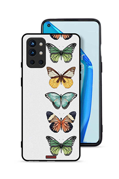 Tolwak غطاء حماية لهاتف OnePlus 9R 5G بنقشة أربع فراشات