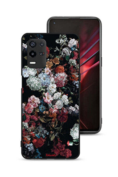 Tolwak غطاء حماية لهاتف Oppo K9x بنقشة ورود عتيقة