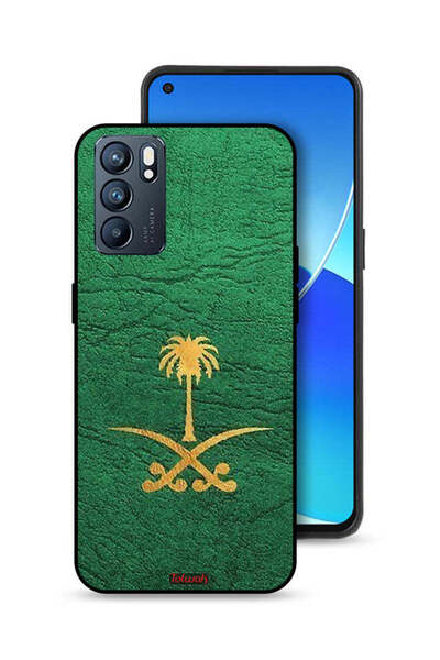 Tolwak غطاء حماية لهاتف Oppo Reno6 5G، علامة المملكة العربية السعودية، جلد