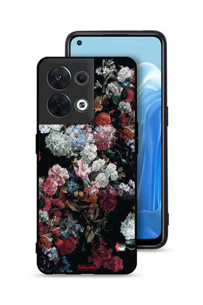 Tolwak غطاء حماية لهاتف Oppo Reno8 5G بنقشة ورود عتيقة