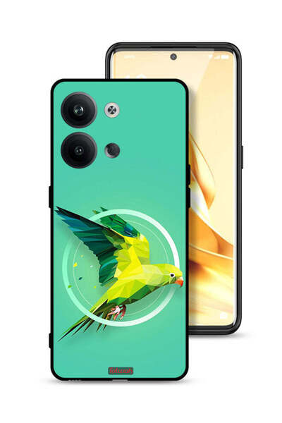 Tolwak غطاء حماية لهاتف Oppo Reno9 5G بتصميم فن تجريدي ببغاء