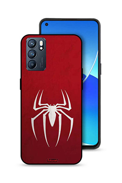 Tolwak Oppo Reno6 5G Protective Case Cover Spider Icon