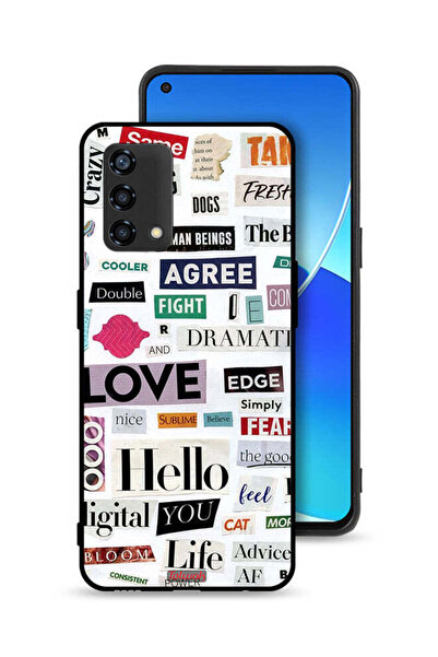 Tolwak غطاء حماية لهاتف Oppo Reno6 Lite مع ملصقات اقتباسات قصيرة