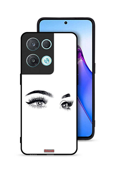 Tolwak غطاء حماية لهاتف Oppo Reno8 Pro 5G برسومات عيون فنية