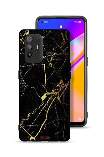 Tolwak غطاء حماية لهاتف Oppo A95 5G - رخام متصدع