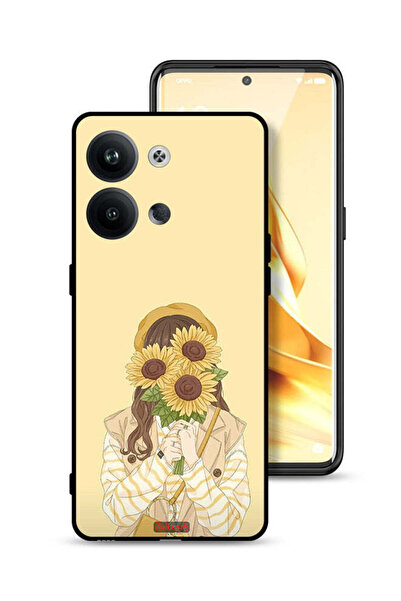 Tolwak غطاء حماية لهاتف Oppo Reno9 5G بنقشة عباد الشمس