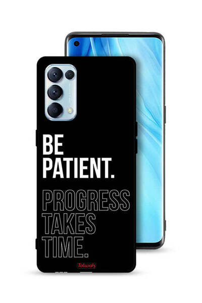 Tolwak غطاء حماية لهاتف Oppo Reno5 Pro 5G - كن صبورًا، فالتقدم يستغرق وقتًا