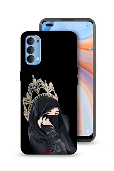 Tolwak غطاء حماية لهاتف Oppo Reno4 4G بتصميم فتاة الملكة