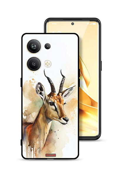 Tolwak غطاء حماية لهاتف Oppo Reno9 Pro Plus 5G بتصميم فن تجريدي للغزلان