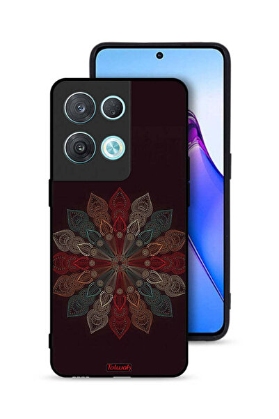 Tolwak غطاء حماية لهاتف Oppo Reno8 Pro 5G بتصميم زهرة ماندالا