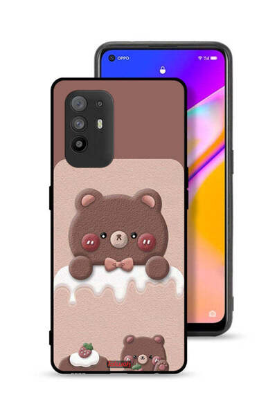 Tolwak غطاء حماية لهاتف Oppo F19 Pro Plus 5G - دب الفراولة