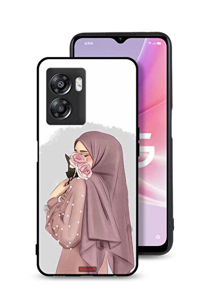 Tolwak غطاء حماية لهاتف Oppo A57 5G برسومات فتاة تحمل ورودًا