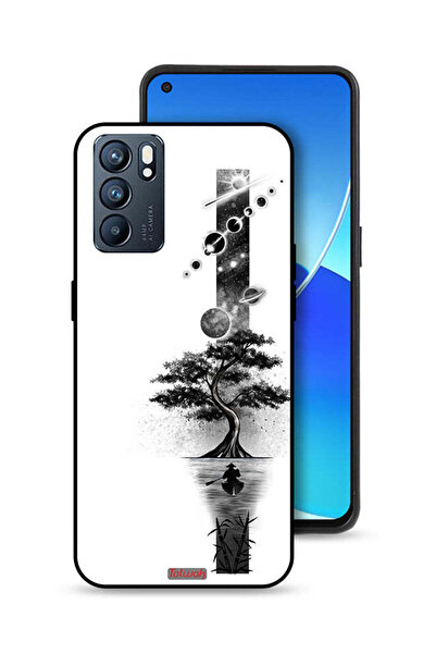 Tolwak Oppo Reno6 5G Protective Case Cover Earth Space Art
