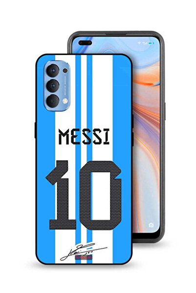 Tolwak Oppo Reno4 4G Protective Case Cover Messi 10