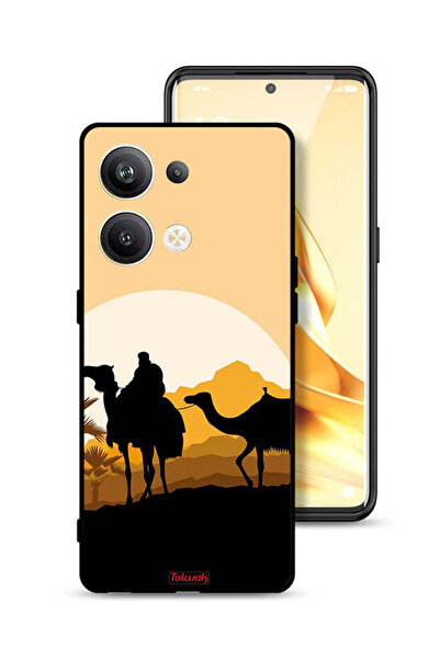 Tolwak غطاء حماية Oppo Reno9 Pro Plus 5G برسومات جمال في الصحراء