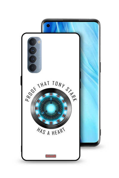 Tolwak غطاء حماية لهاتف Oppo Reno4 Pro 4G دليل على أن توني ستارك لديه قلب