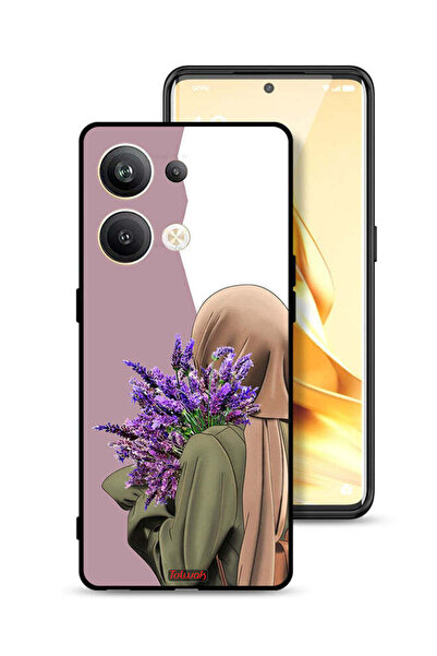 Tolwak غطاء حماية لهاتف Oppo Reno9 Pro Plus 5G مزين بزهرة