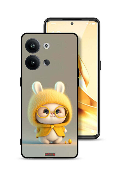 Tolwak غطاء حماية لهاتف Oppo Reno9 5G بتصميم أرنب صغير