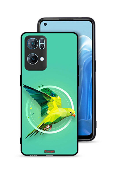 Tolwak غطاء حماية لهاتف Oppo Reno7 Pro 5G بتصميم فن تجريدي ببغاء