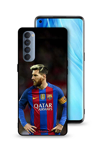 Tolwak غطاء حماية لهاتف Oppo Reno4 Pro 4G ميسي برشلونة