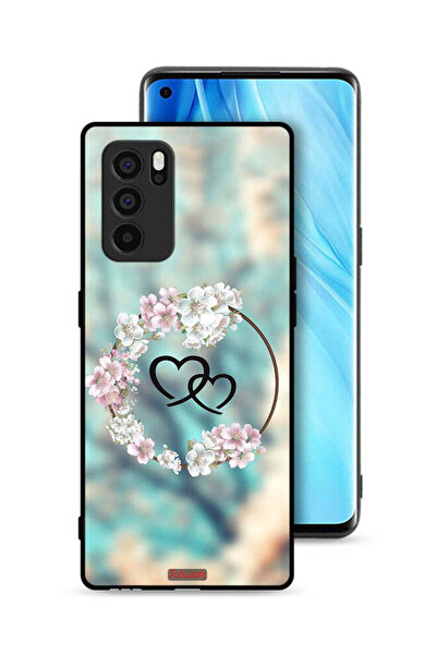 Tolwak غطاء حماية لهاتف Oppo Reno6 Pro 5G بتصميم قلوب في فن الخاتم