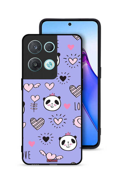 Tolwak غطاء حماية Oppo Reno8 Pro 5G بتصميم الحب ورسومات الباندا