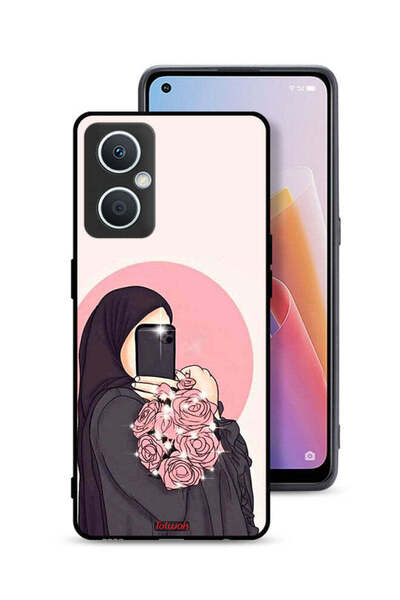 Tolwak جراب حماية Oppo A96 5G (الصين) مع فن التقاط صور سيلفي أثناء حمل الزهور