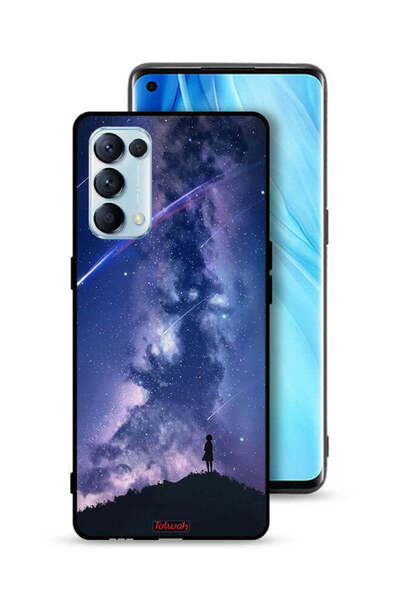 Tolwak غطاء حماية لهاتف Oppo Reno5 Pro 5G - نجوم متحركة