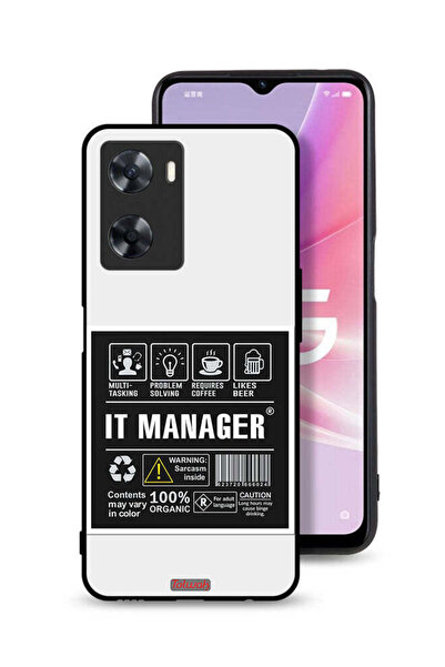 Tolwak غطاء حماية لهاتف Oppo A77s - ملصق مدير تكنولوجيا المعلومات