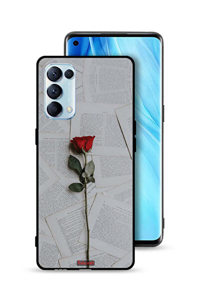 Tolwak غطاء حماية لهاتف Oppo Reno5 Pro 5G وردي على ورق