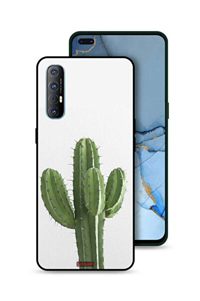 Tolwak غطاء حماية لهاتف Oppo Reno3 Pro 4G بنقشة نبات الصبار