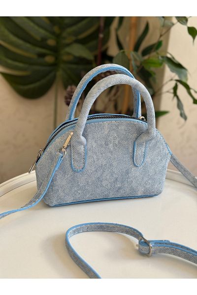 Bagnest Geantă de mână cu curea lungă, cu model de crocodil, strălucitoare, pentru femei