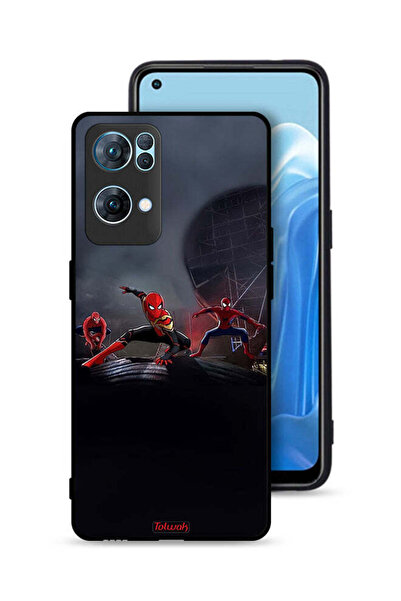 Tolwak Oppo Reno7 Pro 5G Protective Case Cover Three Spiders