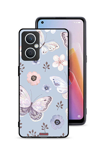 Tolwak جراب حماية لهاتف Oppo A96 5G (الصين) بنقشة فراشات وزهور