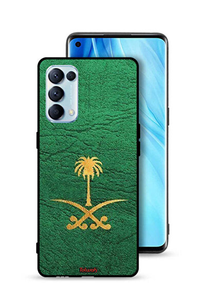 Tolwak غطاء حماية لهاتف Oppo Reno5 Pro 5G - علامة المملكة العربية السعودية - جلد