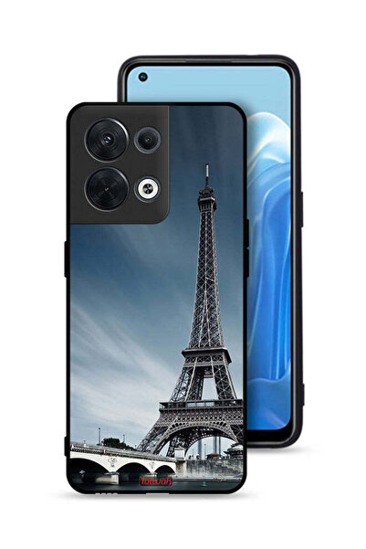 Tolwak غطاء حماية لهاتف Oppo Reno8 5G بتصميم برج إيفل