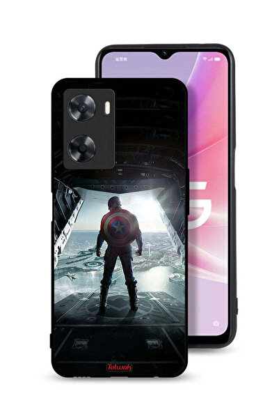Tolwak Oppo A57s Protective Case Cover Portrait Display Captain America
